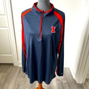 EUC Illinois 3/4 zip pullover - XL
